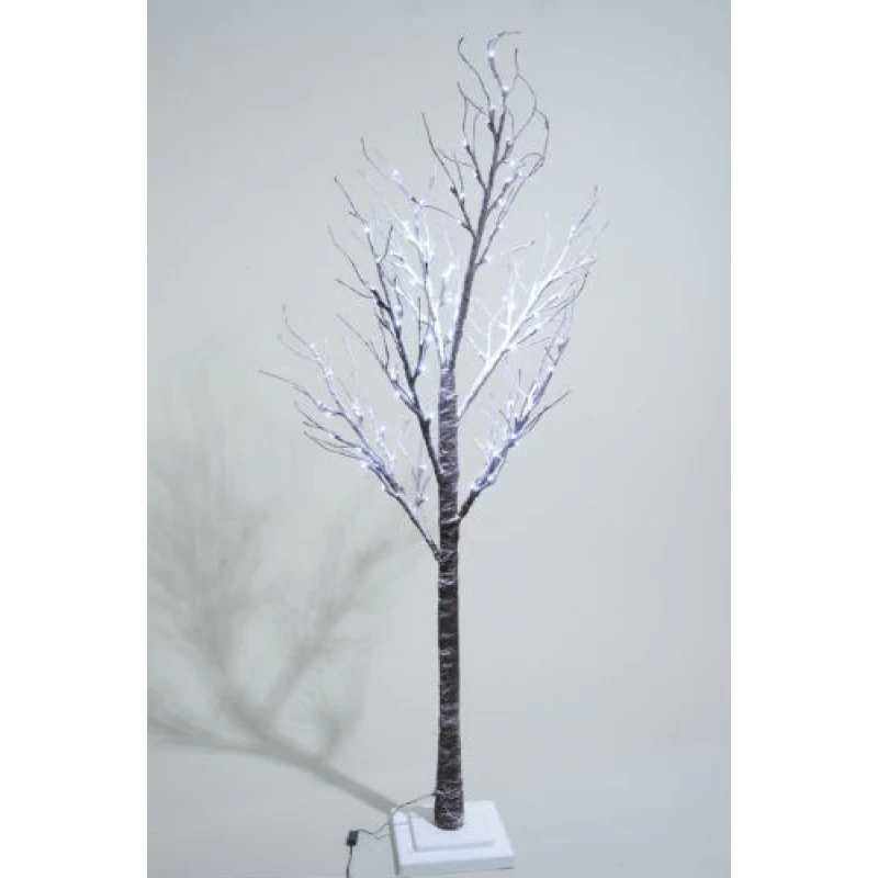 Lumineo 160cm LED Pre-lit Snowy Christmas Tree SUITABLE FOR OUTDOOR USE